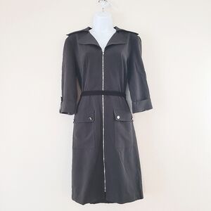 Liz Claiborne Grey Midi Dress